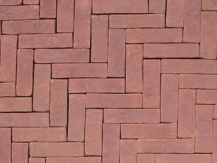 Red — 215x65x65 Antique Paving Brick